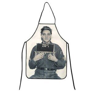 Elvis Presley Enlisting Army Apron Fun Kitchen Wear Linen Fits Most Sizes NIP